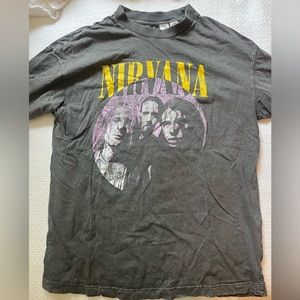 nirvana grey tshirt oversized fit